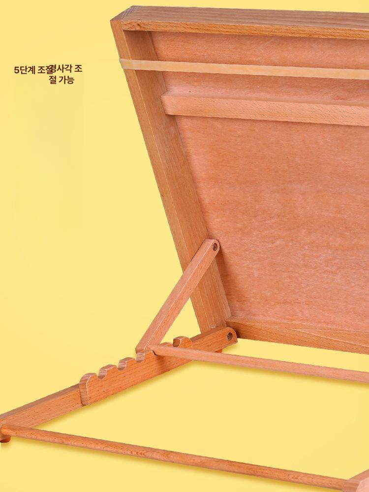 유화 받침대 원목 탁상용 미술 화판 스탠드 A4 - 상세 이미지 4