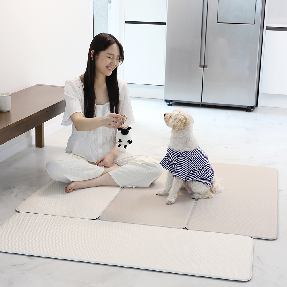 대형 주방 매트 PVC 양면 논슬립 발매트 욕실 현관 베란다 120x44cm