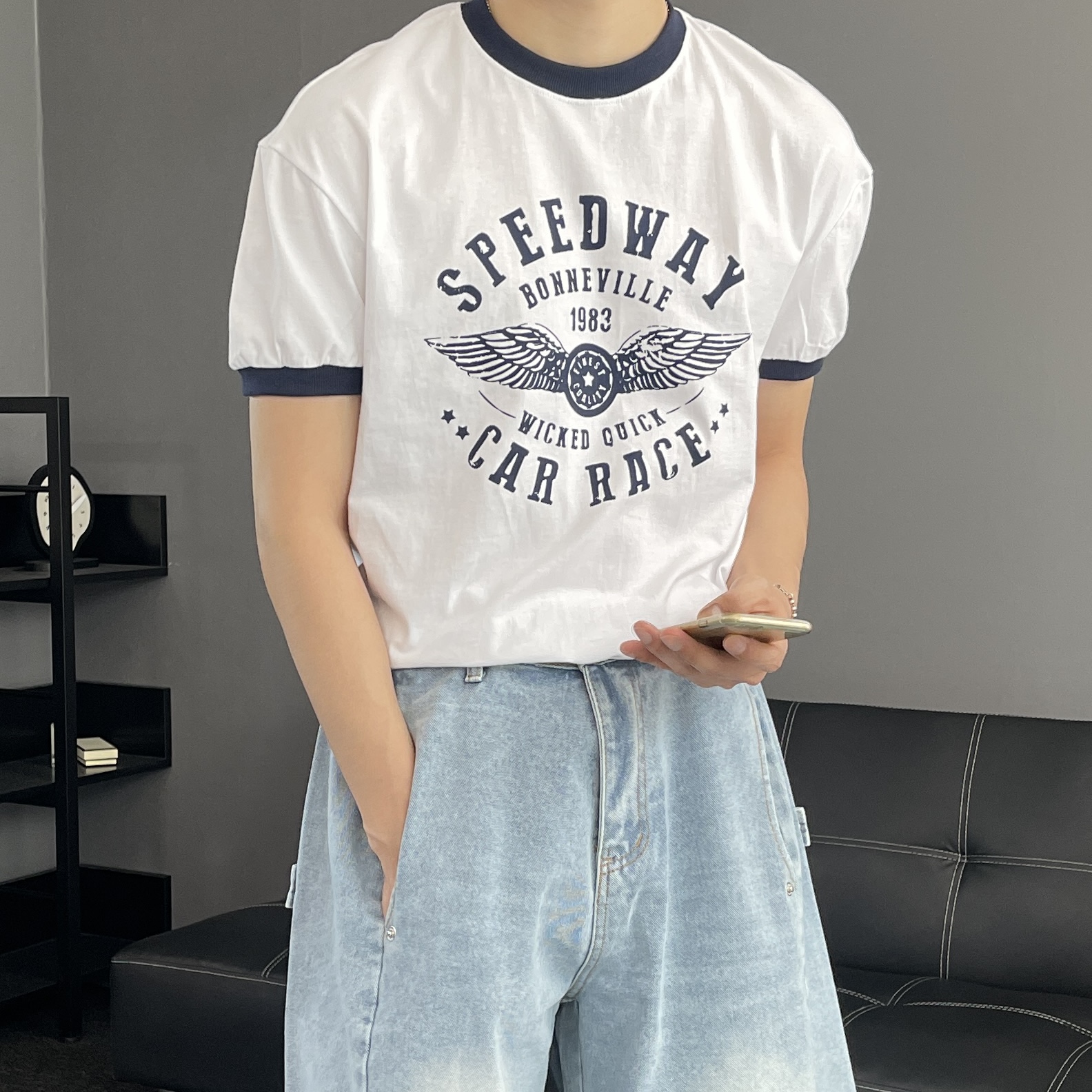 머슬핏반팔 남자링거티 20수반팔티 이미지 8
