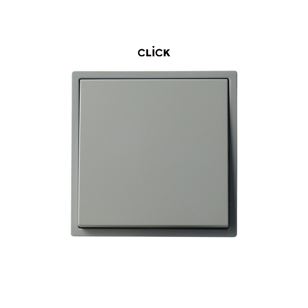 클릭 스위치 화이트 1구 플라스틱 박스 CLICK 유럽형 정사각 인테리어 매립 박스 클릭