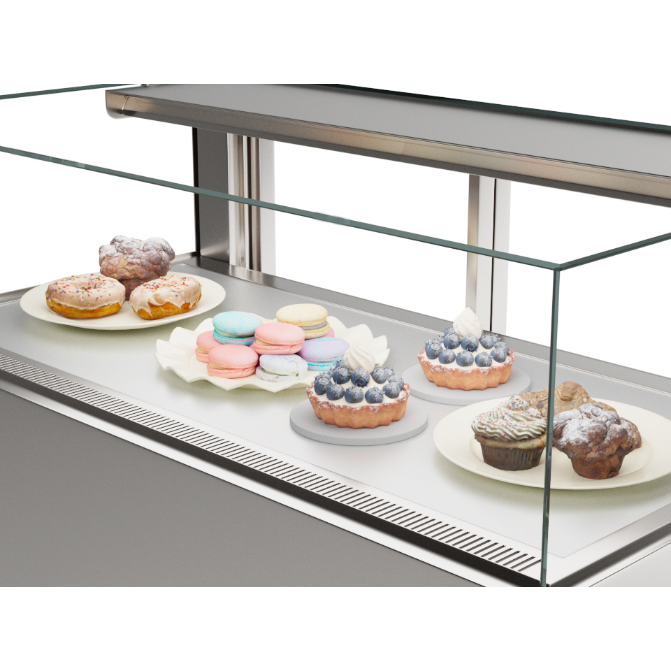 1단 제과쇼케이스 마카롱 케이크쇼케이스 1800 뒤2단 진열냉장고