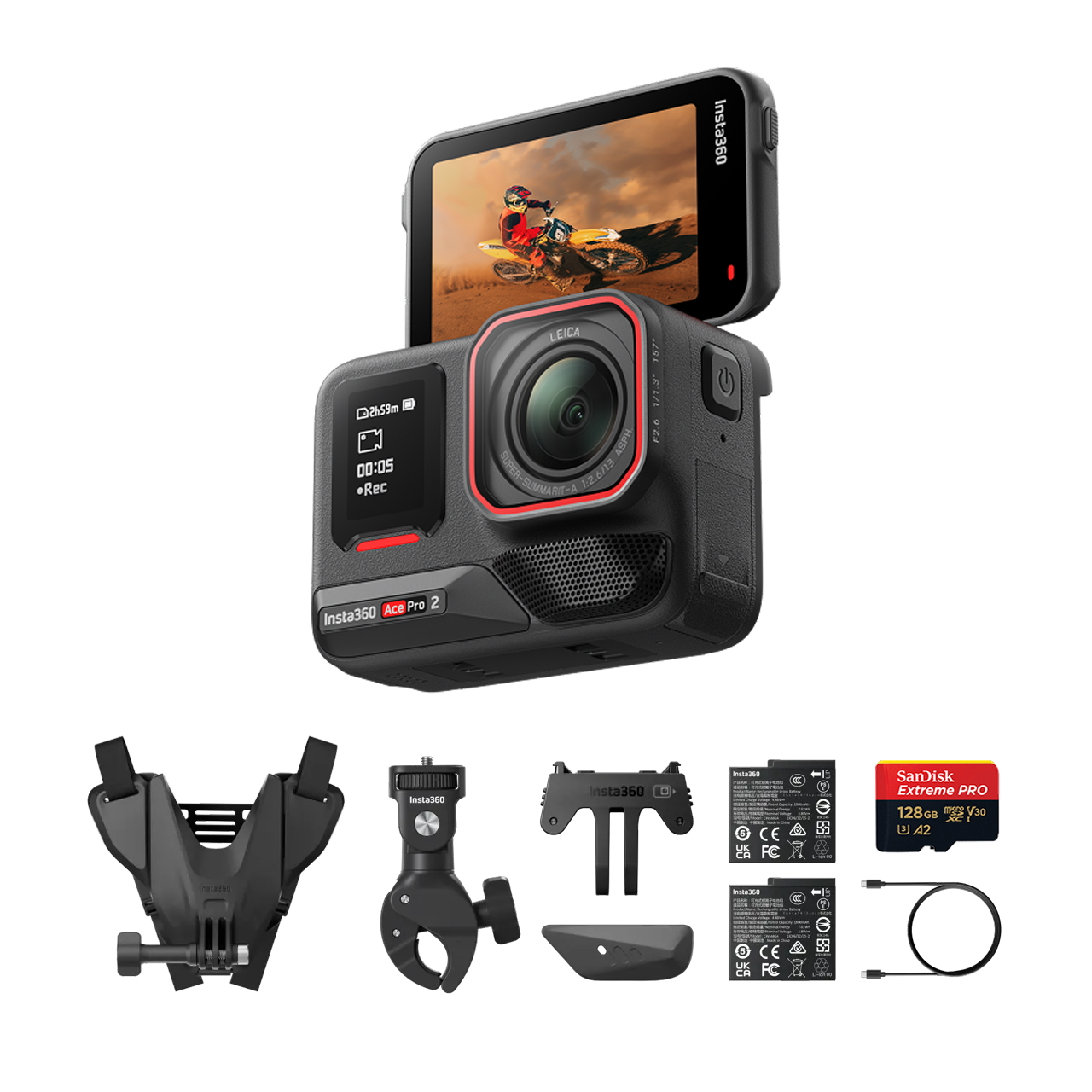 인스타360 Ace Pro 2 모터사이클 번들