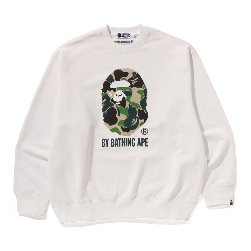 베이프 맨투맨 ABC CAMO APE HEAD RELAX FIT CREWNECK SWEATSHIRT 1L30-113-310 - 메인 이미지