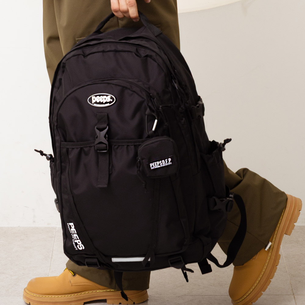 Edge Run backpack(Black) 빅백 유스백팩 - 상세 이미지 2