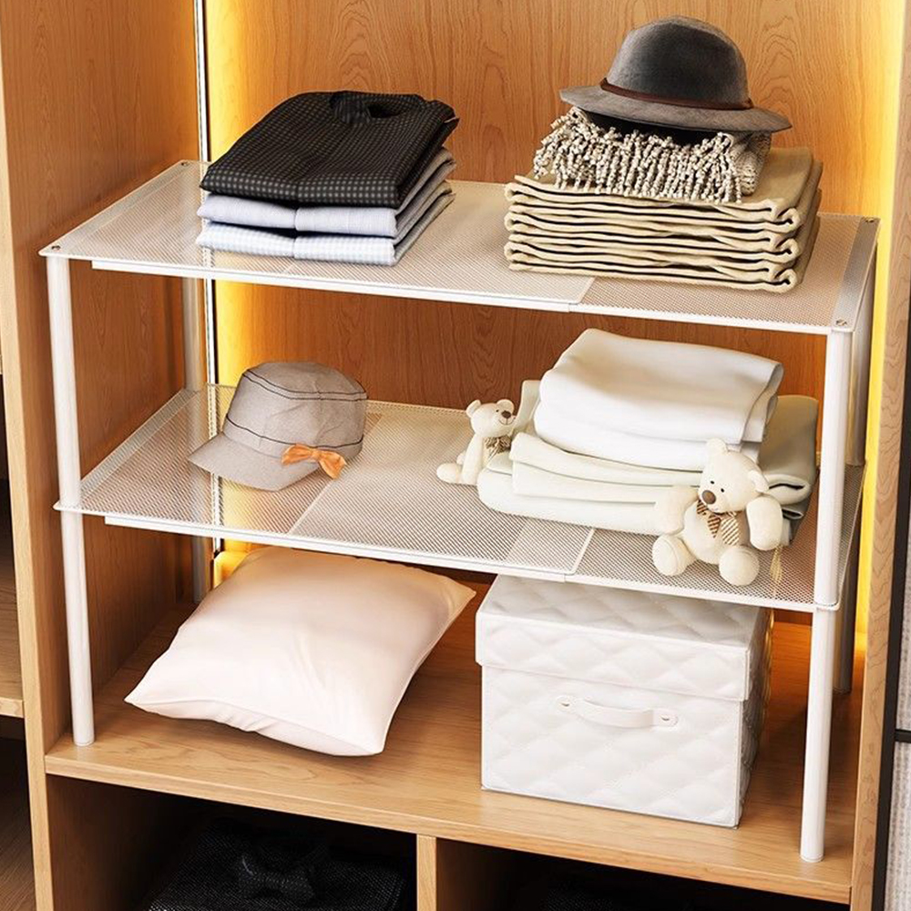 길이조절 옷정리함 옷정리트레이 옷장 드레스룸 정리함 리빙박스 좁은폭 낮은형 L