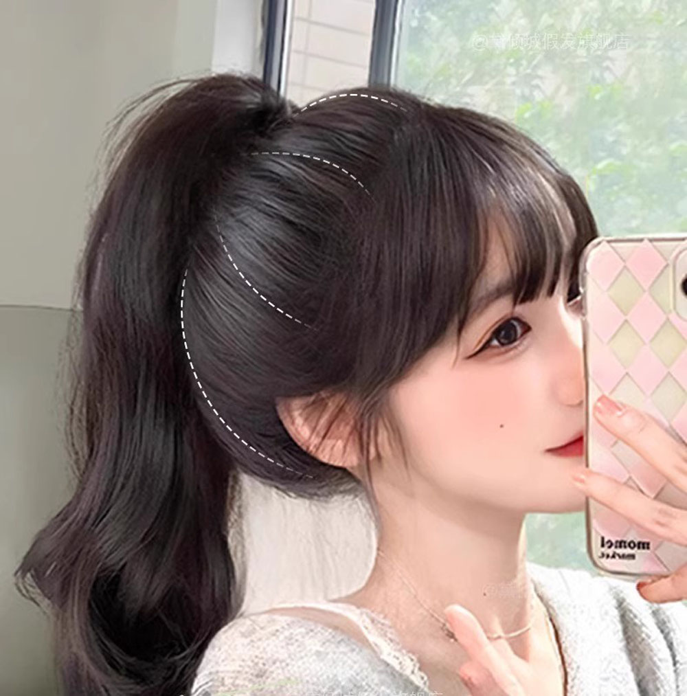 자연스러운 뒤통수 볼륨업 머리캡 머리뽕 뒷머리 볼륨 머리 패드 - 상세 이미지 3