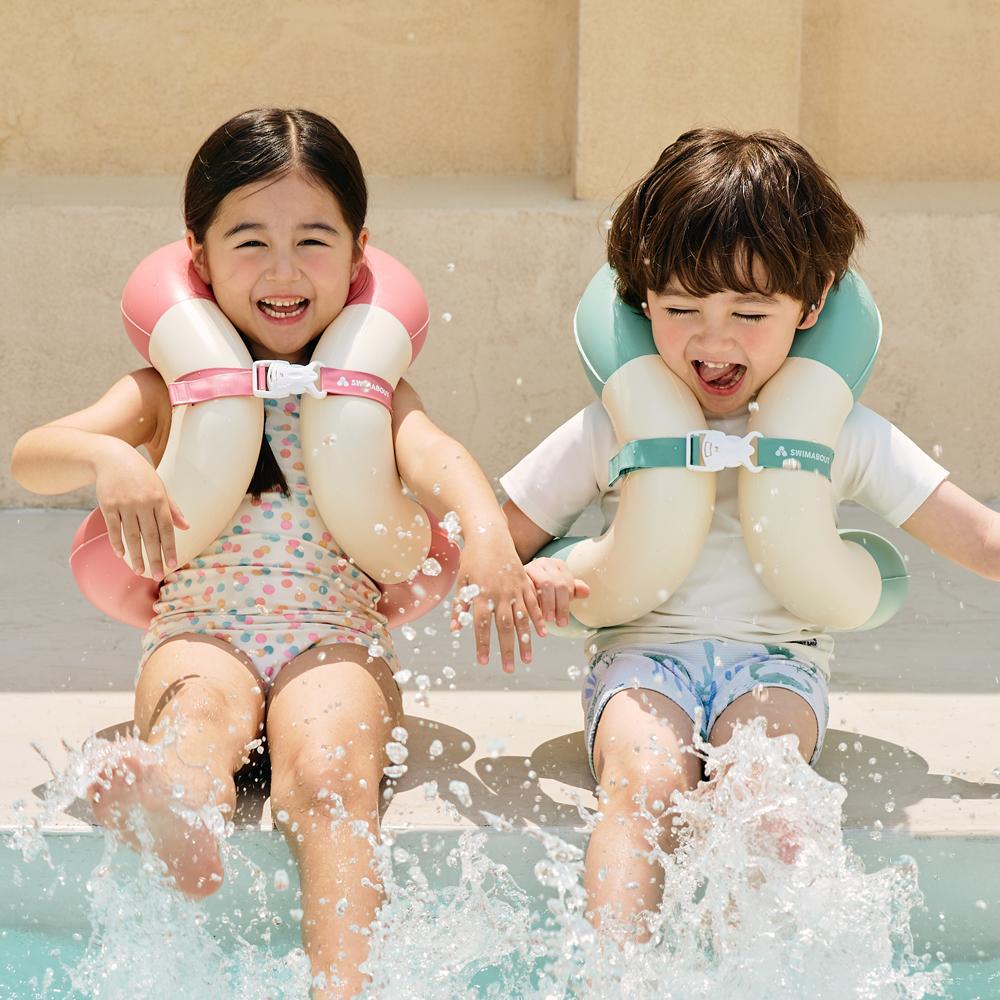 스윔어바웃 클래식 넥 튜브 어린이 구명조끼 부력보조복 아동 유아 물놀이튜브 25kg