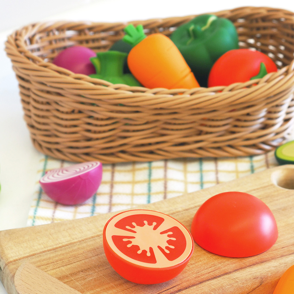 MULNORY 실리콘 유아 교구 목욕놀이 주방놀이 장난감 채소