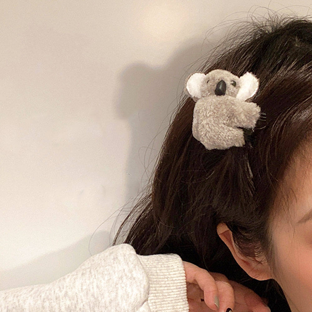 코알라 집게핀 귀여운 데일리 포인트 동물 인형 미니 헤어핀 - 상세 이미지 5