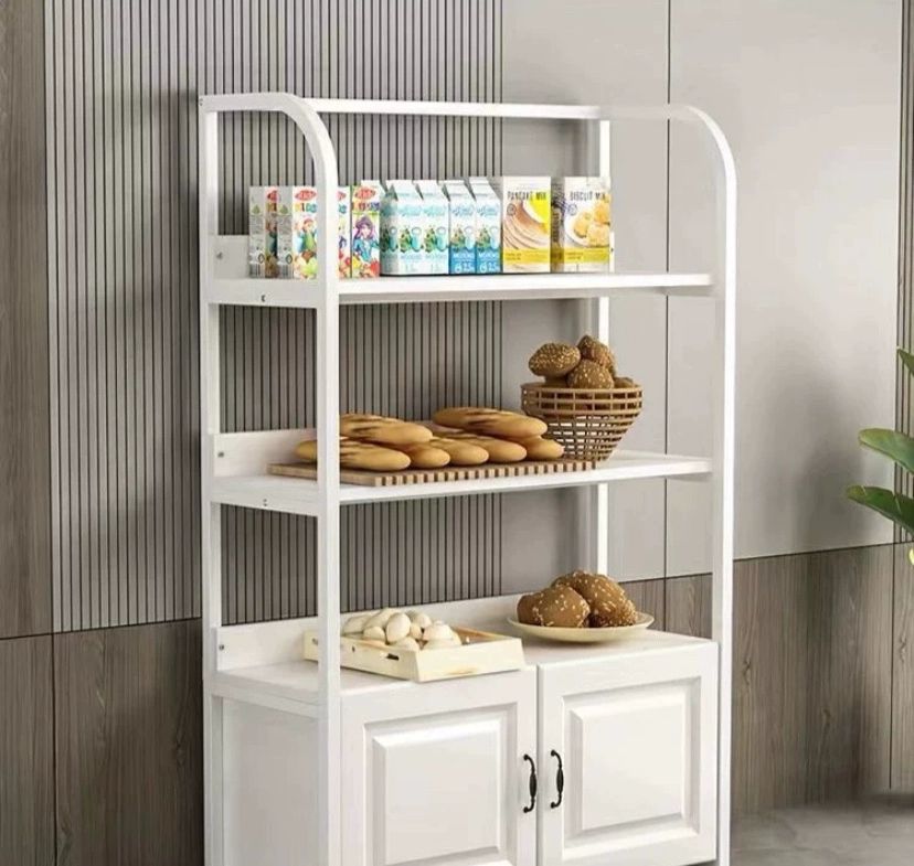 빵 과자 진열대 카페 베이커리 선반 디저트 80x40x150 화이트 - 상세 이미지 2