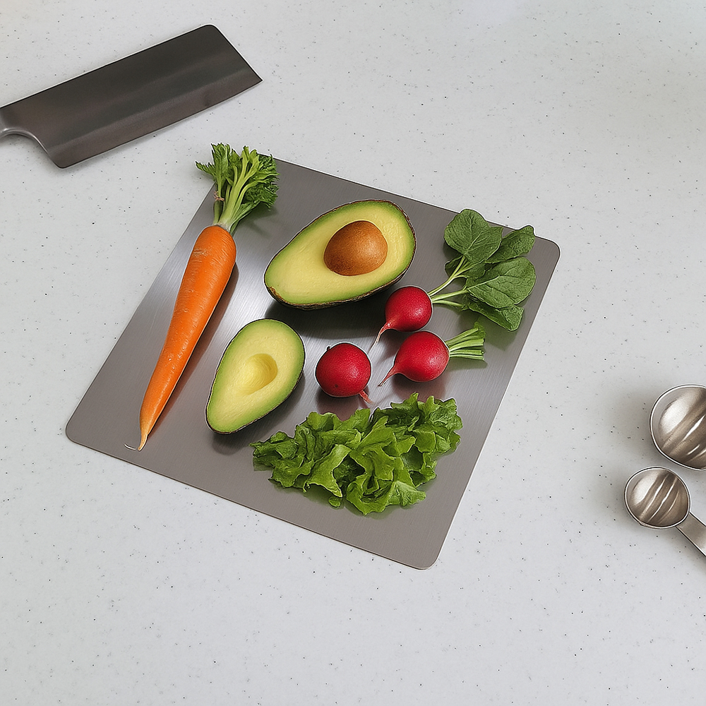 테르헨 316 스테인레스 도마 22x22cm, 평판형