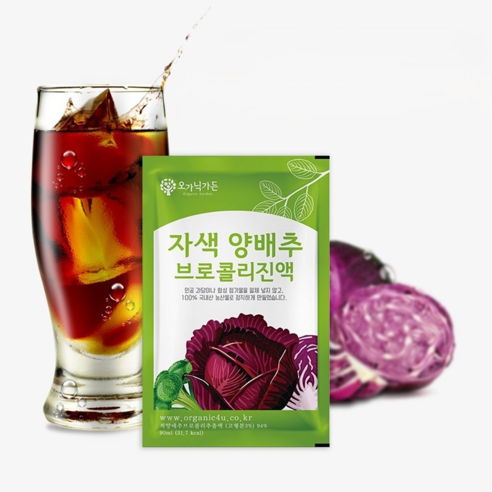 오가닉가든 자색양배추 브로콜리 진액 속편한 빨간 양배추즙 속쓰림 30포, 2개 이미지 6