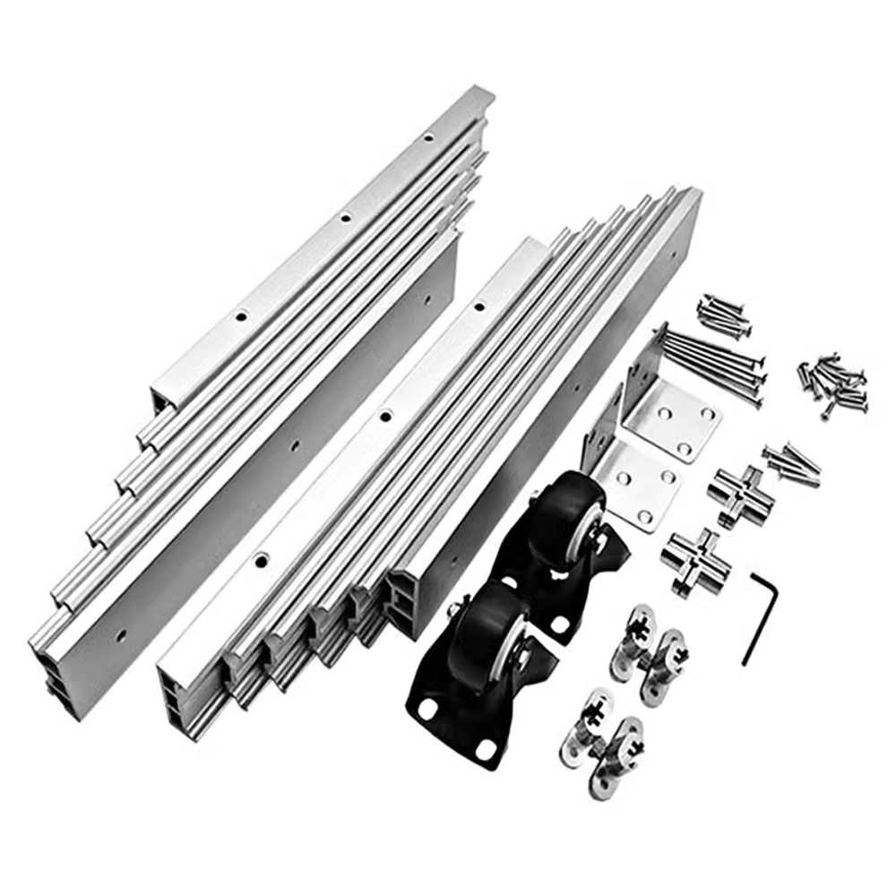 테이블 슬라이드 레일 히든 트랙 서랍 교체 부품 350mm 총1270mm 이미지 6
