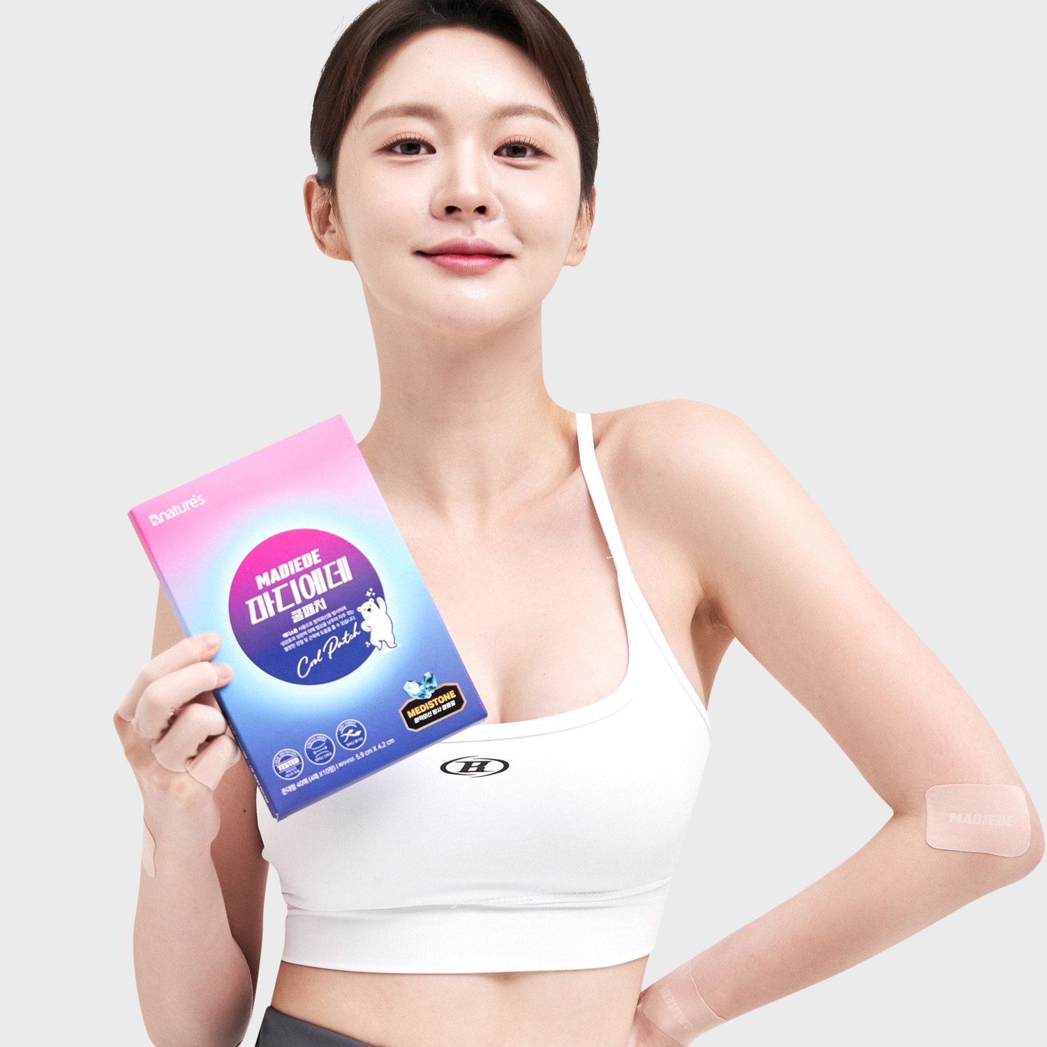 마디에데 근육 관절패치 40매 원적외선 파스 무릎 발목 허리 손가락 어깨 붙이는 파스 - 상세 이미지 3
