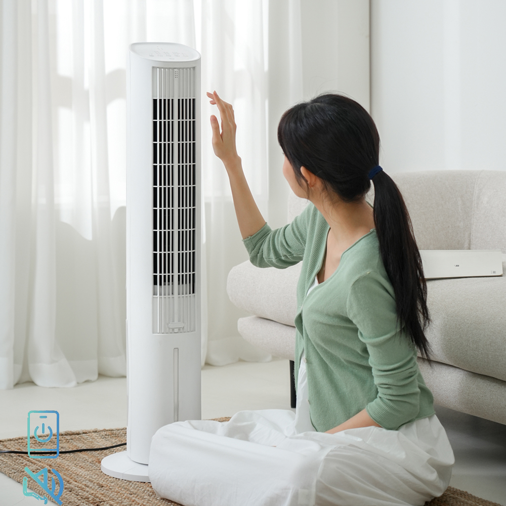 한경희 4L 타워형 냉풍기 저소음 대용량 이동식 에어쿨러 리모컨 이미지 6