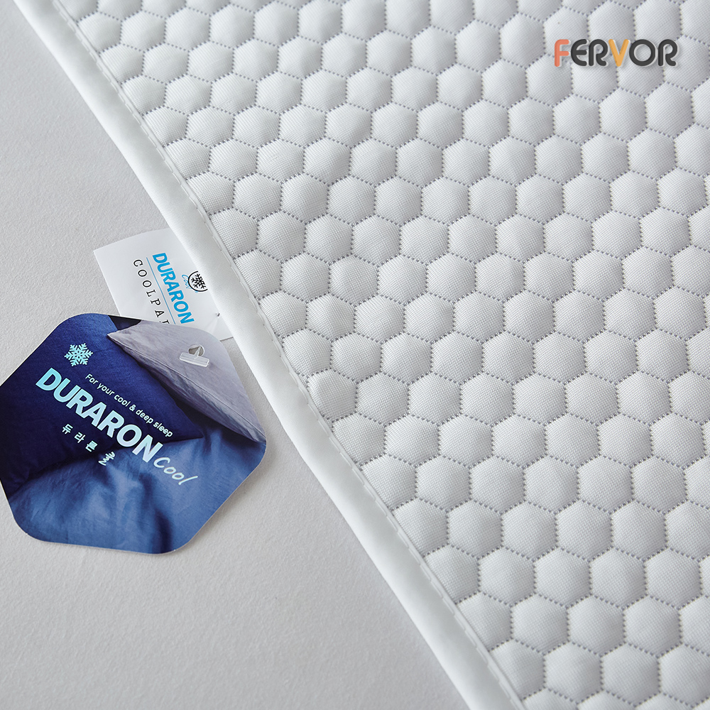 퍼보 휴비스 듀라론 에오로쿨 냉감패드 쿨매트 소파침대러그 육각, SS(슈퍼싱글)