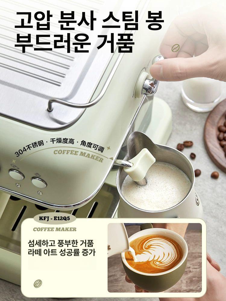이탈리안 반자동 커피 머신 소형 에스프레소 가정용 홈카페 공식 표준형 - 상세 이미지 5