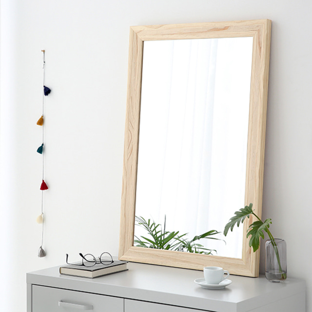 MAALI 거울 87x57 내추럴