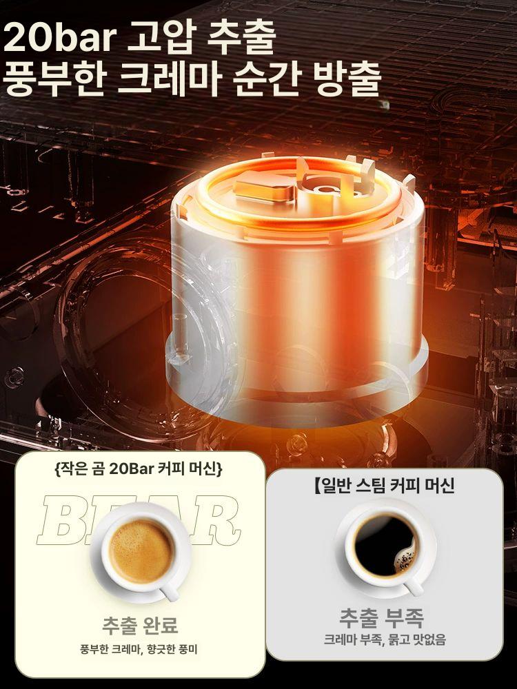 이탈리안 반자동 커피 머신 소형 에스프레소 가정용 홈카페 공식 표준형 - 상세 이미지 2