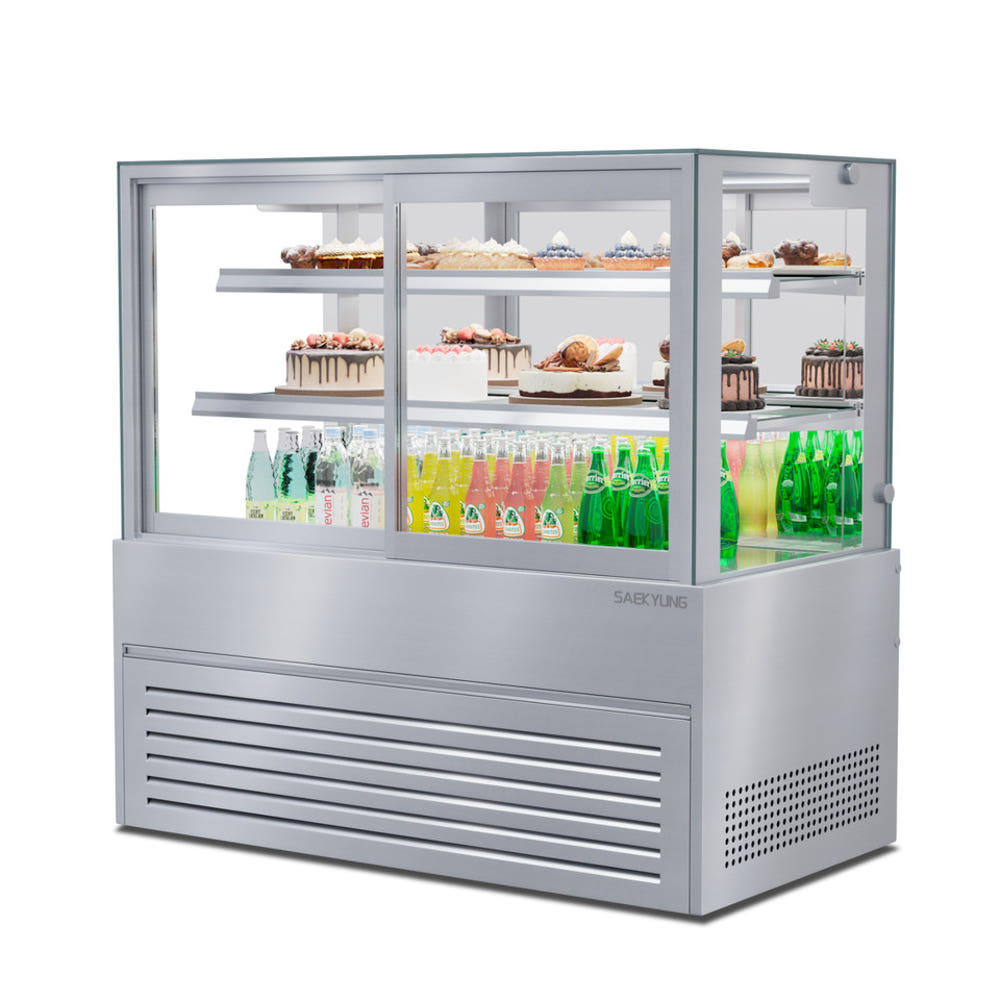 카페 3단 제과쇼케이스 1800 케이크 음료 앞문형 쇼케이스냉장고 : 신일N위시웨이