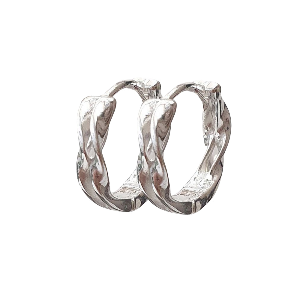 야랑쥬얼리 925실버 원터치 Twist Ring 귀걸이 - 메인 이미지