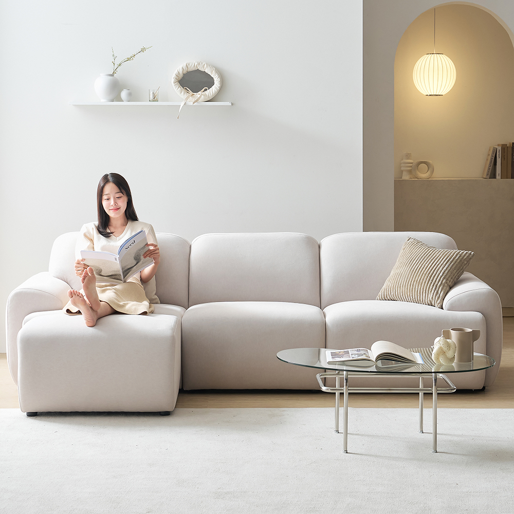 힐링 데이비스 패브릭 쇼파 모듈 소파 4인용