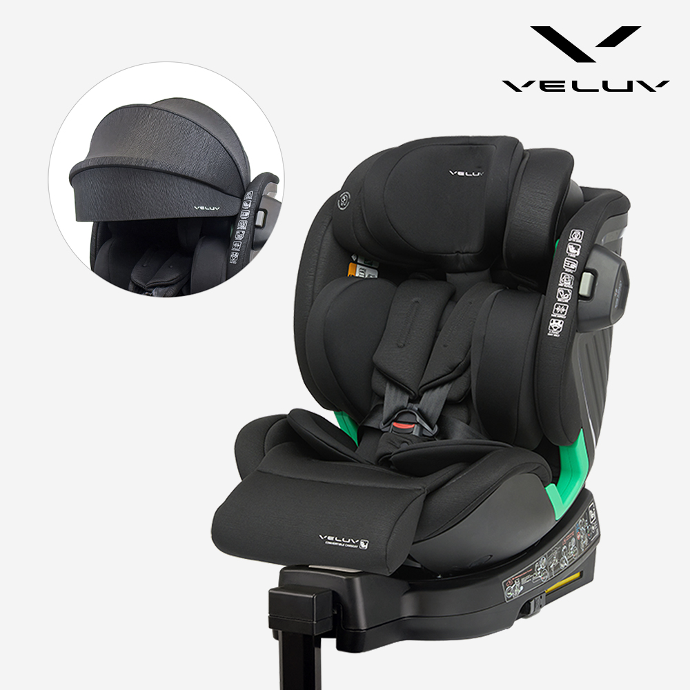 [라운지전용 1+1] 벨럽 V90 아이사이즈 360 회전형 유아 카시트 (ISOFIX)