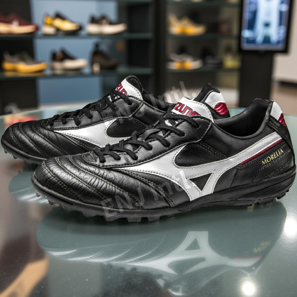 미즈노 모렐리아 TF Q1GB160001 남성 축구화 풋살화 2E 블랙X화이트