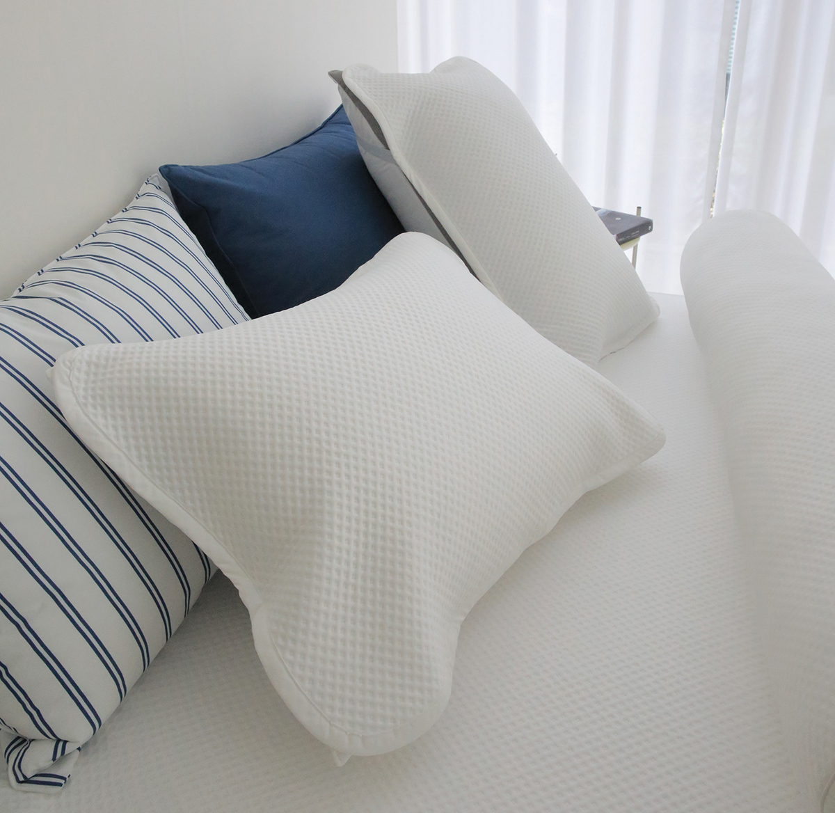 엠시베딩 밴딩베개커버 교체하기 편리한 1+1 알러지케어 베개커버 5070