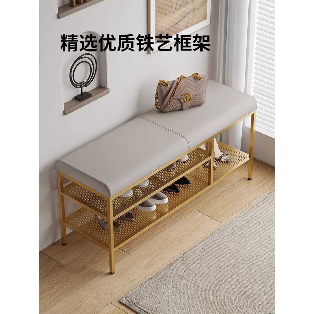 현관 의자 신발장 베란다 신발 소품 수납 선반형 벤치 60cm - 상세 이미지 5
