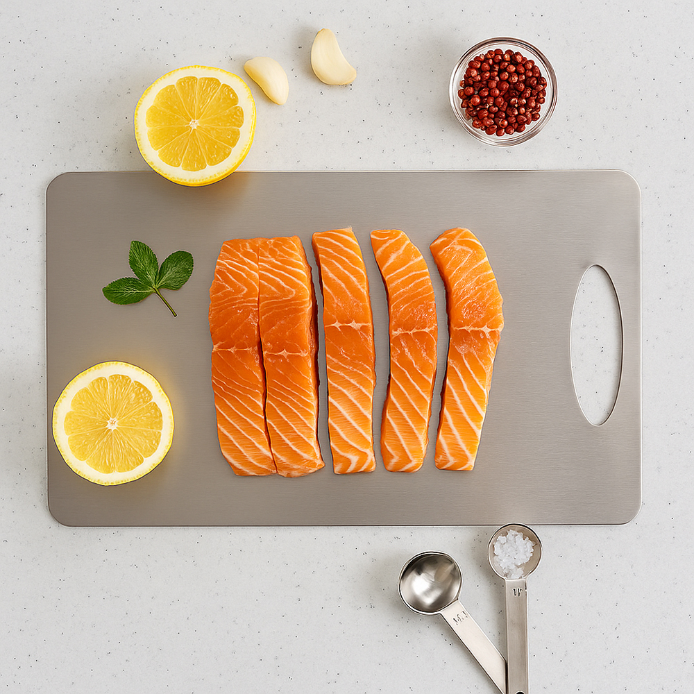 테르헨 316 스테인레스 도마 43x25cm, 평판핸들형