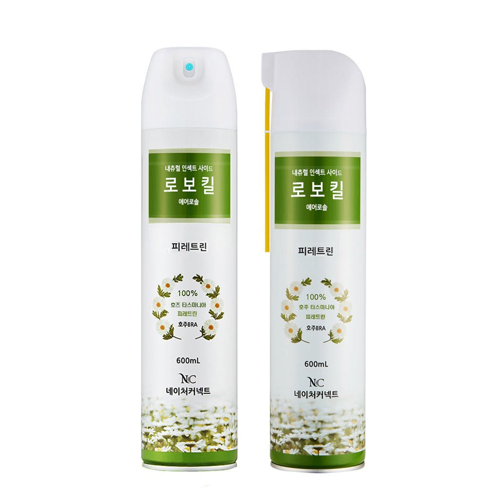 로보킬+로보킬대롱형600ml 국화꽃 피레트린 살충제 가격 비교 네이처커넥트 로보킬+로보킬대롱형600ml 국화꽃 피레트린 살충제