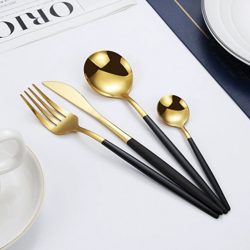 가정용 포크나이프세트 스텐 커트러리 디저트 수저 스푼 6인