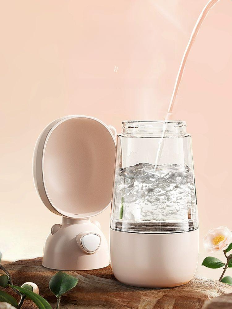 강아지물컵 휴대용 야외 식수 개 산책 물컵 애견물병 강아지물통 1.물컵핑크 550ml - 상세 이미지 5