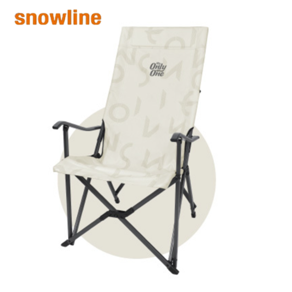 스노우라인 롱 릴렉스체어 온리원 캠핑의자 타이포 코튼크림
