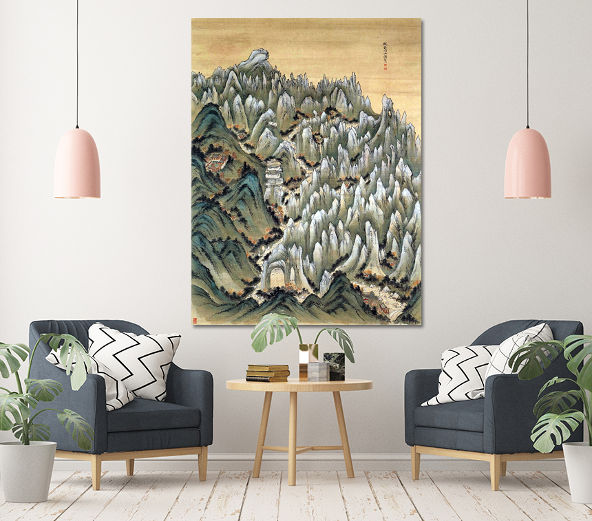 겸재 정선 풍악내산총람 금강산 그림 한국화 진경산수화 소형 - 상세 이미지 2