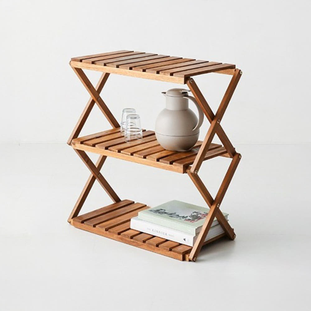 DUGLAS 선반 600 넓은 600x305x650mm, 3단, 아카시아 4736.6284