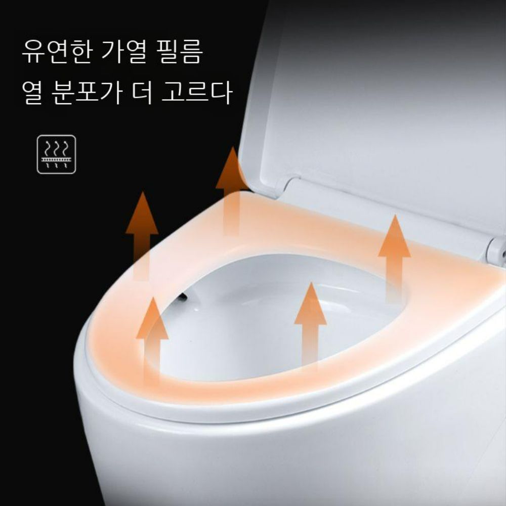 변기 커버 온열 온도조절 일반 대형 열선 변기커버 전기 화장실 이미지 6