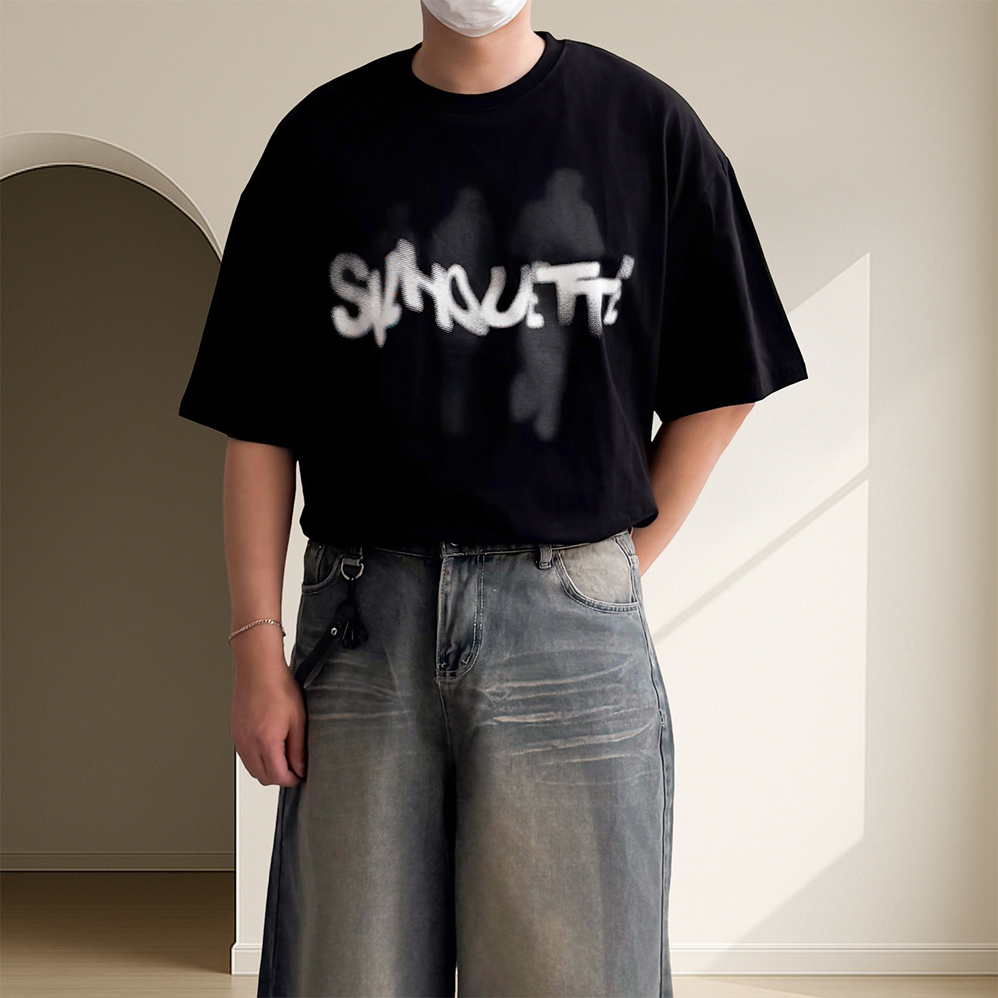 1+1 20수반팔티 남자빅사이즈반팔티 쿨링티 - 상품 이미지