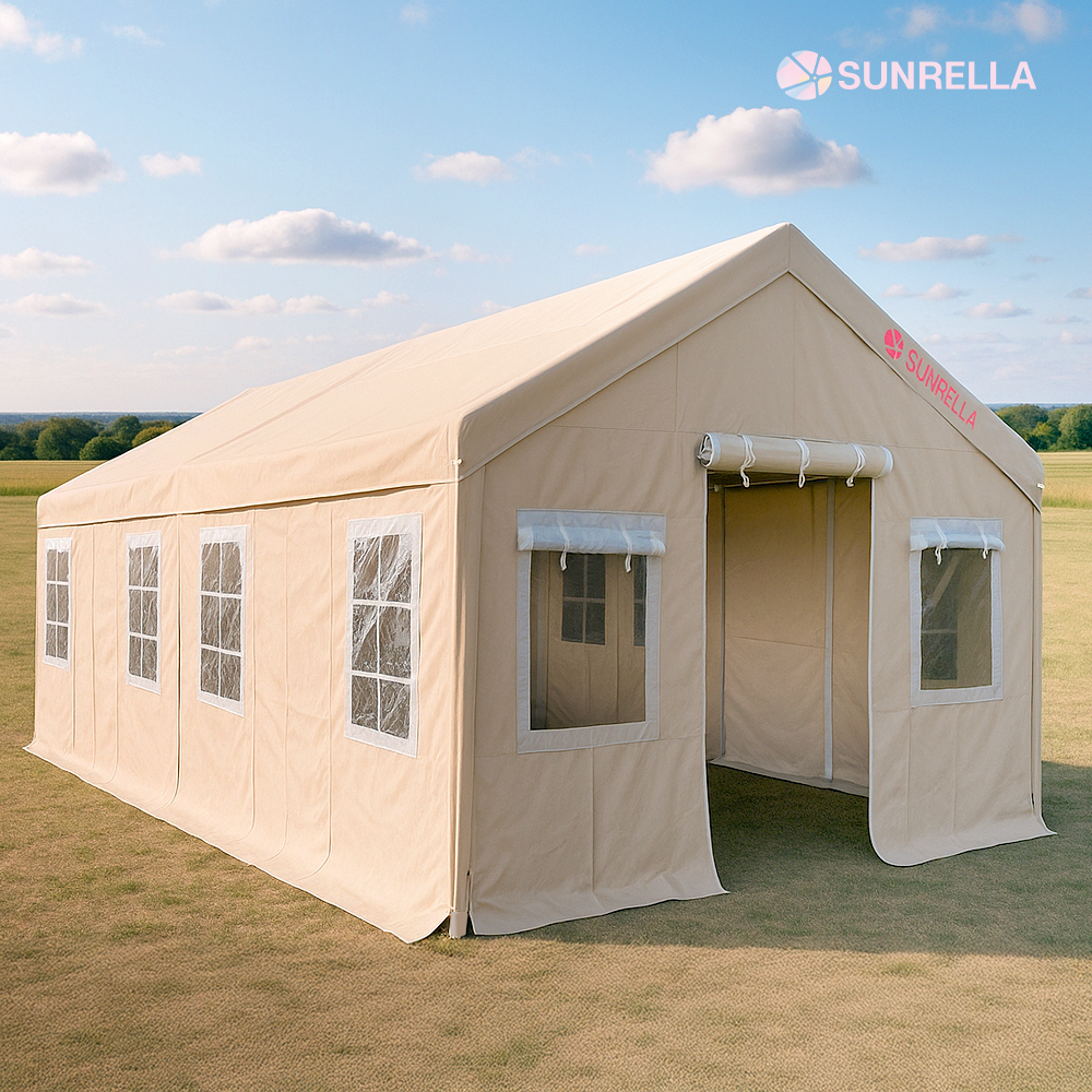 썬랠라 몽골텐트 캐노피 천막 바람막이 옥상 그늘막 3x6m창문형천