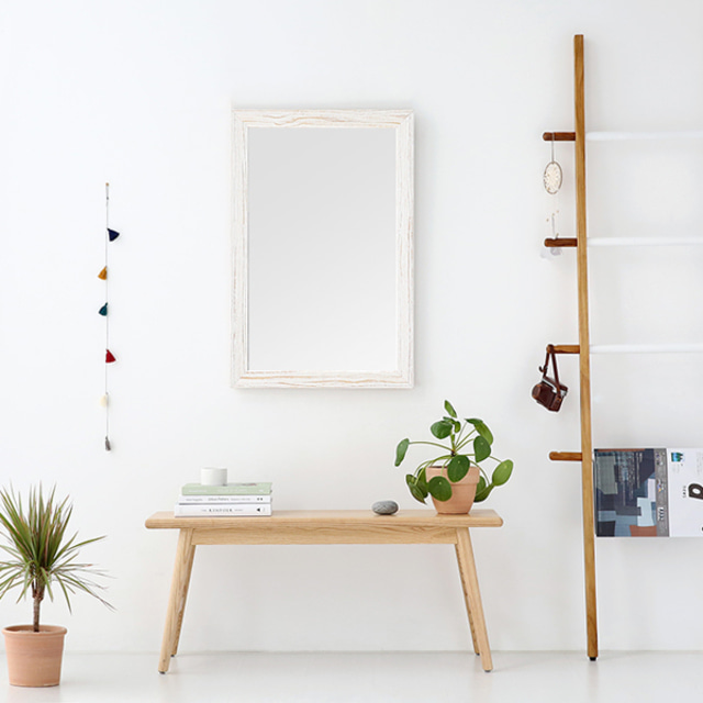 MAALI 거울 87x57 아이보리