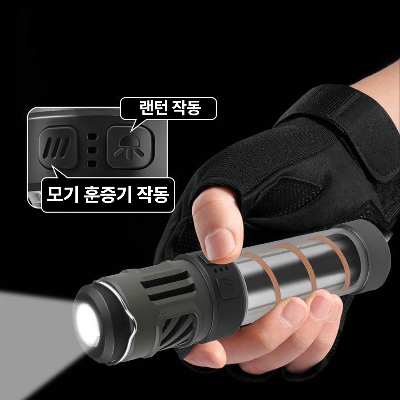 캠핑 모기향 랜턴 벌레 모기 퇴치 훈증기 LED 조명 무드등 홈매트 이미지 7