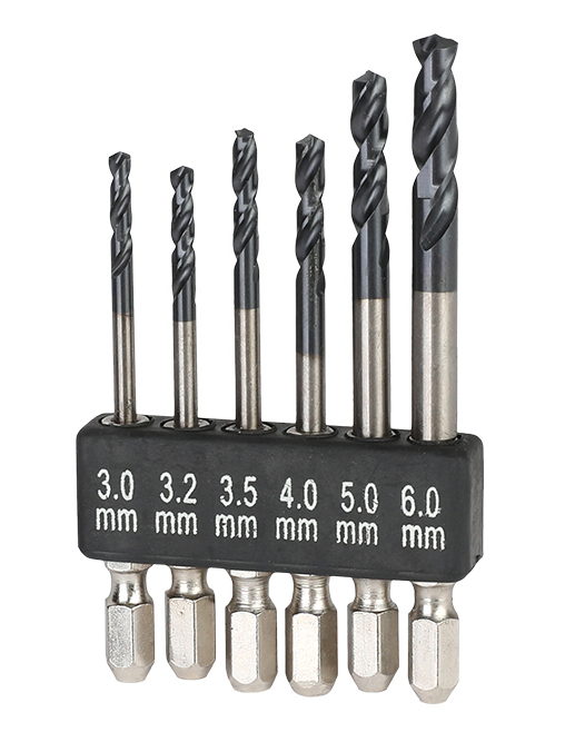 이엑스파워 코발트드릴세트 육각 M3,3.2,3.5,4,5,6mm6pcs EKD-06S - 상품 이미지