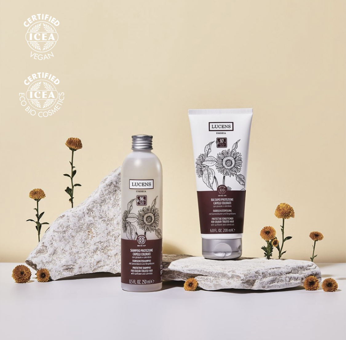루센스 컬러 염색모발용 샴푸 500+250ml /이태리 천연 유기농 비건샴푸 - 상세 이미지 5