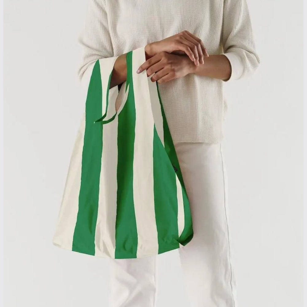 바쿠 숄더백 STANDARD BAGGU 그린 페인트 스트라이프 4582698813682 - 상세 이미지 2