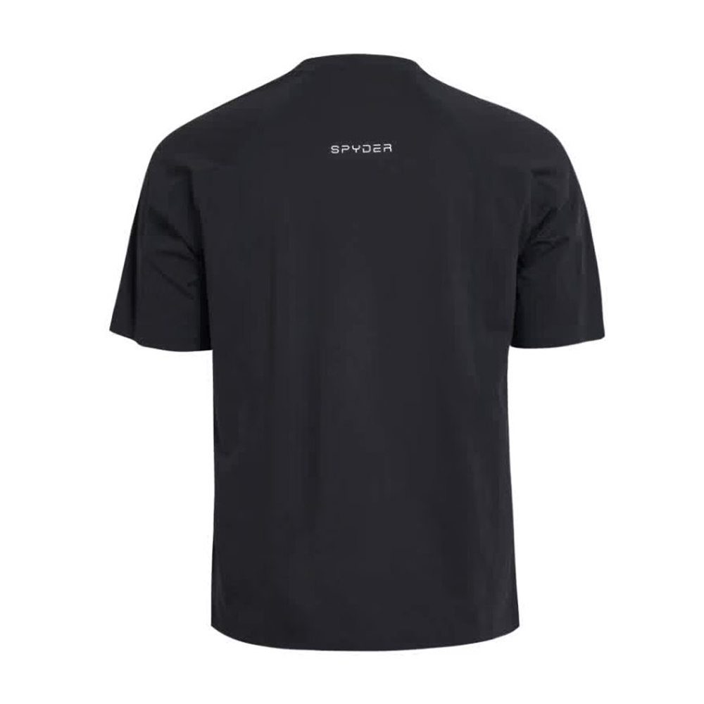 스파이더 아울렛 공용 스티치 블랙 반팔 티셔츠 H-MCNRS301U - 상세 이미지 3