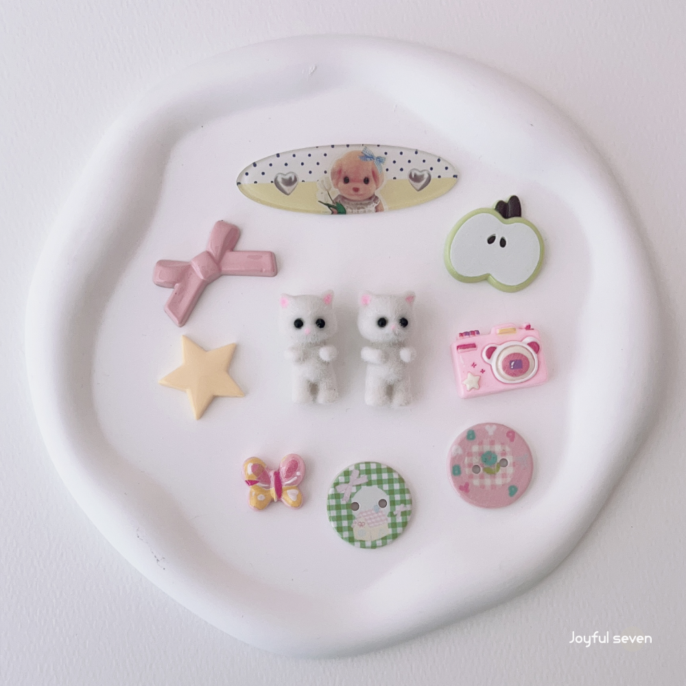 크록스 고양이 키티 지비츠 보석 리본 자비츠 감귤 즈비츠 지비추 신발참 세트