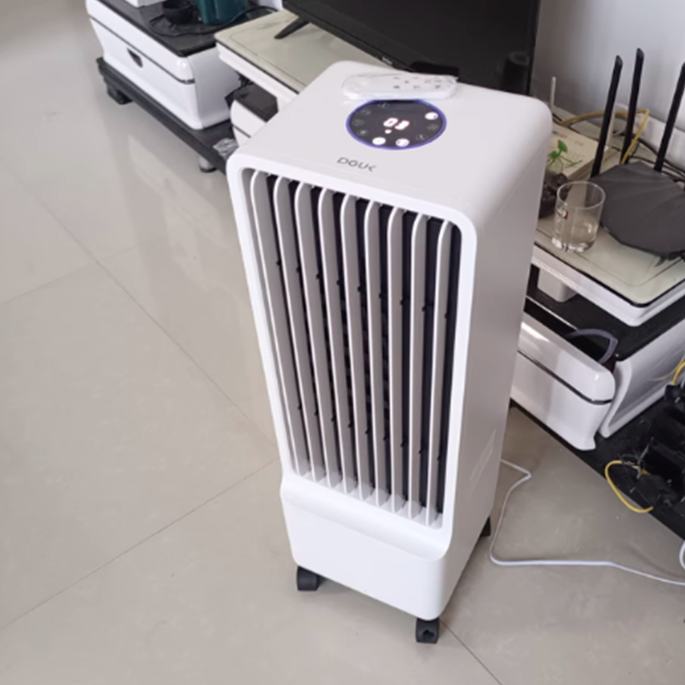 모바일 에어쿨러 소형 무소음 냉풍기 이동식 가정용 쿨러 캠핑용 추천 화이트 리모컨