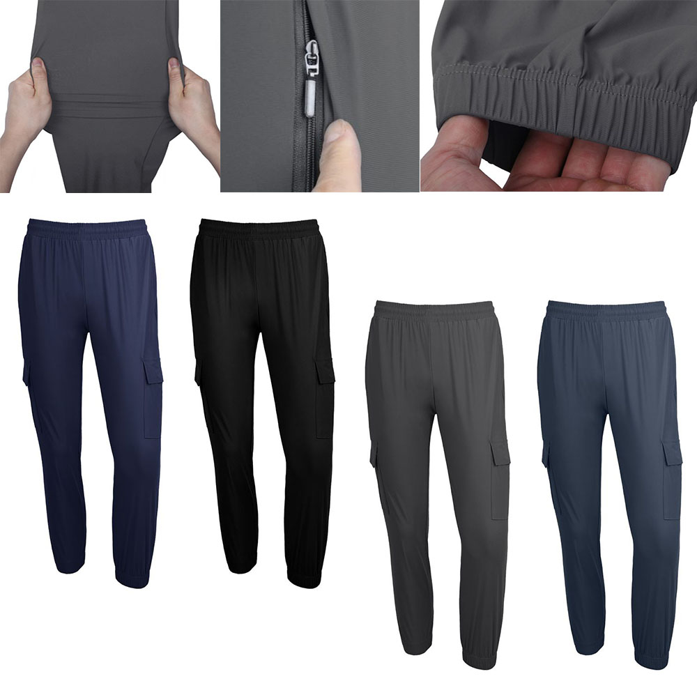 남성 스판 팬츠 간절기 남자 냉감 외출 패션 바지 - 상품 이미지