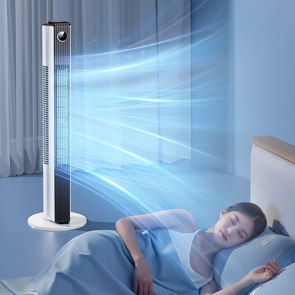 소형 이동식 미니 냉풍기 저소음 휴대용 여름용 에어쿨러 화이트 70cm